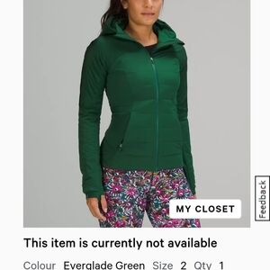 Lululemon Down for it all Jacket
